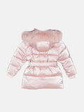 Μπουφάν JOYCE σε ροζ χρώμα με γυαλιστερή όψη. 