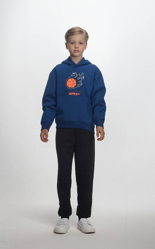 Σετ φόρμας JOYCE με κουκούλα σε μπλε-μαύρο χρώμα.