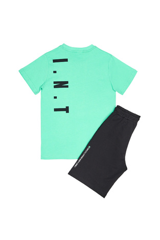 SPRINT shorts set in mint color with "S P R I N T" logo.