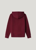 Μπλούζα φούτερ PEPE JEANS σε μπορντώ χρώμα με κουκούλα.