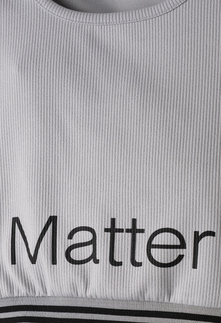 EVITA cycling tights set in gray color and ripstop fabric.