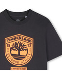 Μπλούζα T-shirt TIMBERLAND, σε χρώμα μαύρο, με τύπωμα στο μπροστινό μέρος.