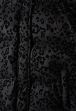 Μπουφάν ΕΒΙΤΑ σε μαύρο χρώμα με animal print.
