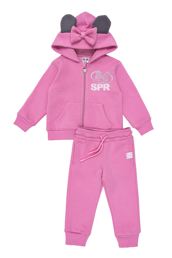 Σετ φόρμας SPRΙΝΤ σε χρώμα ροζ με ζακέτα.