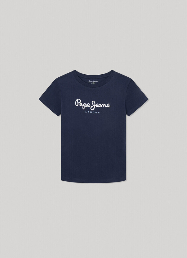 Μπλούζα PEPE JEANS σε χρώμα μπλε με τύπωμα.