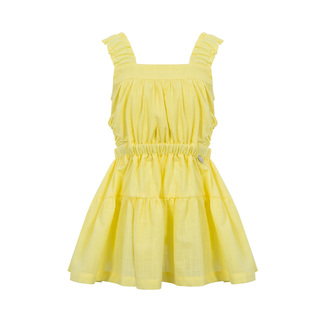 Φόρεμα λινό LAPIN HOUSE σε χρώμα κίτρινο.