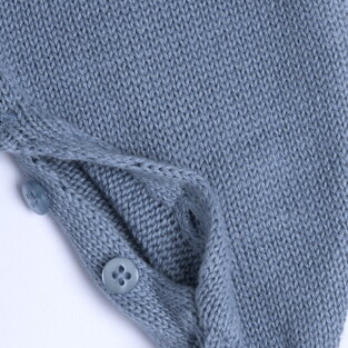 CHICCO knitted bodysuit in blue color.