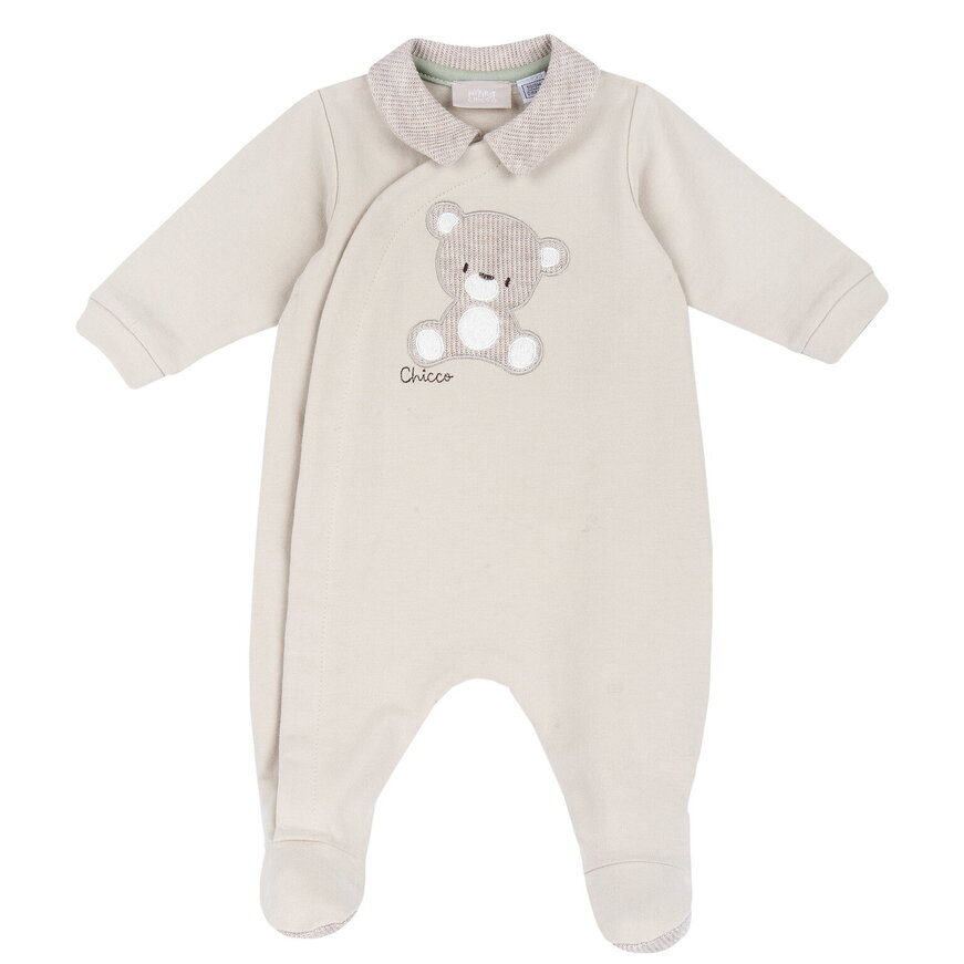 Φορμάκι φούτερ CHICCO σε ανοιχτό μπεζ χρώμα.