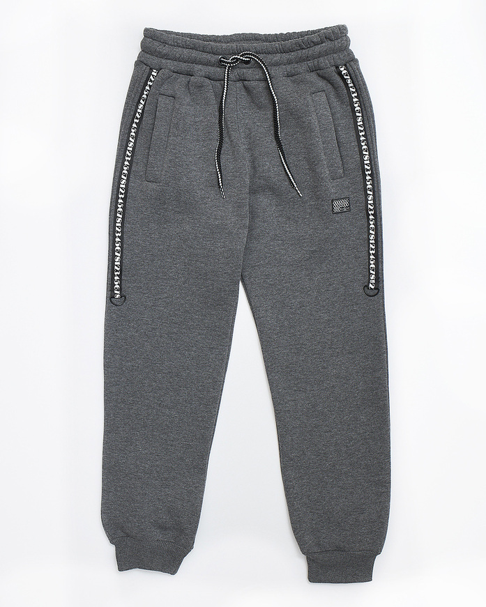 HASHTAG sweatpants in charcoal gray color