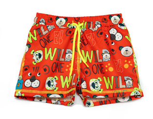 TORTUE bermuda swimsuit with wild animals print.