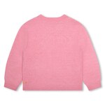 BILLIEBLUSH knitted top in pink color with sequin print.