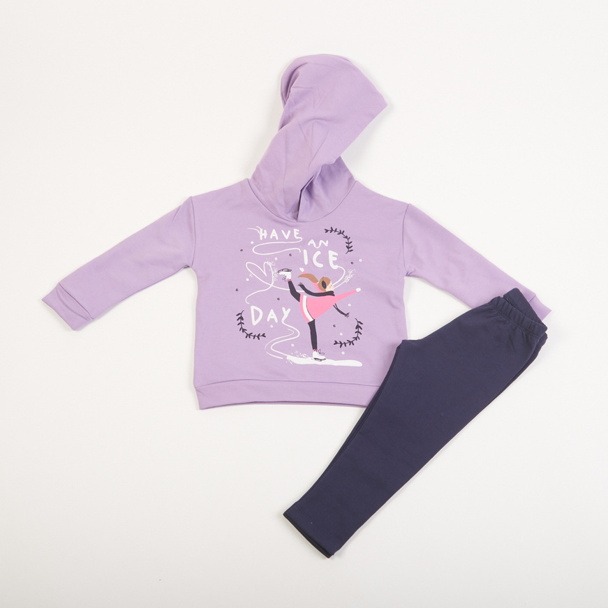 Σετ κολάν TRAX σε λιλά χρώμα.