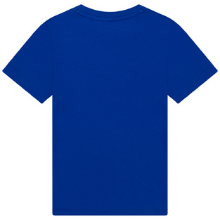 Μπλούζα D.K.N.Y. σε χρώμα μπλε ρουά με ανάγλυφο τύπωμα.