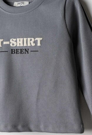 EVITA ripstop blouse in gray.
