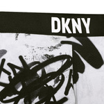 Κολάν D.K.N.Y. σε λευκό χρώμα με all over σχέδιο τύπου graffiti.
