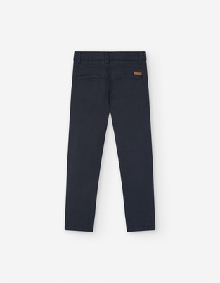 Βαμβακερό παντελόνι LOSAN σε μπλέ χρώμα.