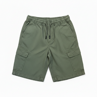 Losan Bermuda shorts in olive color.