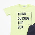 Σετ σορτς TRAX σε λάιμ με μαύρο χρώμα.