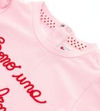 Μπλούζα ORIGINAL MARINES σε χρώμα ροζ με κεντημένα γράμματα.