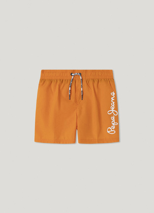 Μαγιό βερμούδα PEPE JEANS σε χρώμα πορτοκαλί.
