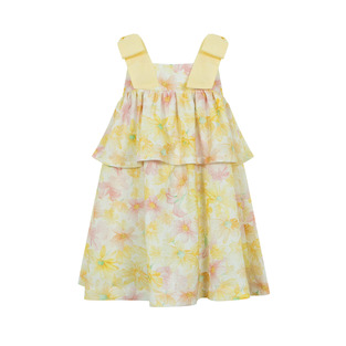 Φόρεμα λινό Lapin House με floral print.