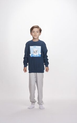 DREAMS pajamas in dark blue-grey color.