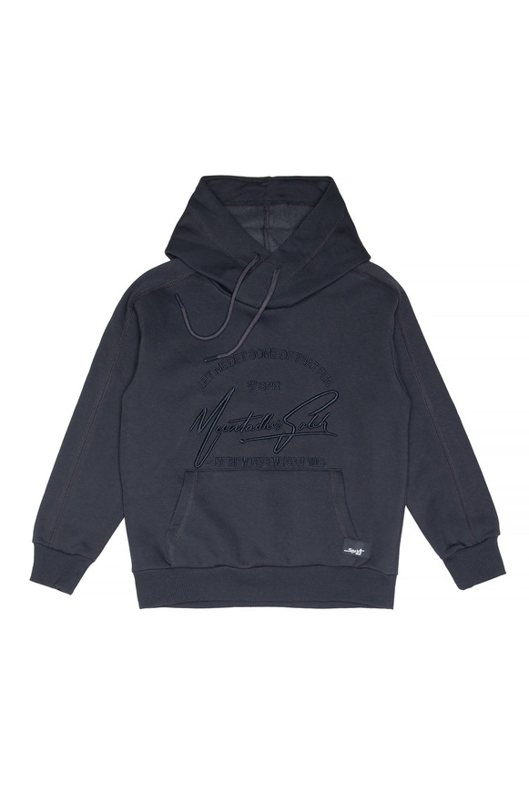 Μπλούζα φούτερ με κουκούλα SPRINT σε γκρι ανθρακί χρώμα. 