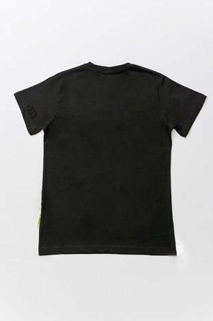 Μπλούζα SPRINT σε χρώμα μαύρο με ανάγλυφα γράμματα.
