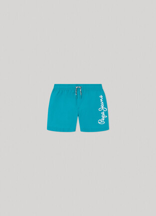 PEPE JEANS swimsuit in turquoise color with print.