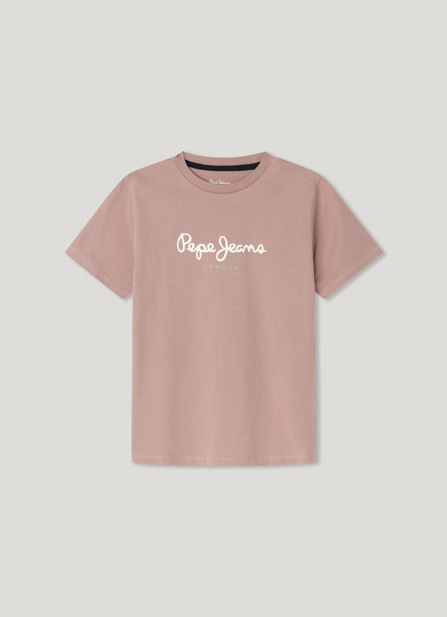 Μπλούζα βαμβακερή Pepe Jeans σε ροζ σκούρο χρώμα.