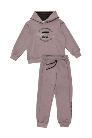 SPRINT seasonal tracksuit set in dark beige.
