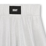 Pleated skirt D.K.N.Y. in metallic silver color.