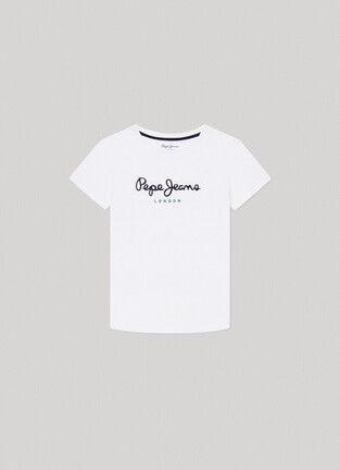 PEPE JEANS blouse in white color with print.
