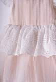 EBITA dress with puff in pink color.