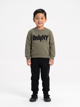 TRAX tracksuit set in khaki and black.