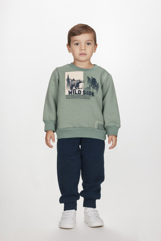 Σετ φόρμας JOYCE σε βεραμάν με μπλε χρώμα.