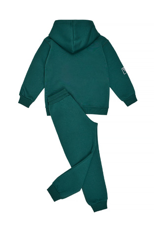 SPRINT tracksuit set in green with hood.