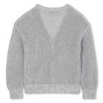 Ζακέτα πλεκτή D.K.N.Y. σε γκρι χρώμα με γκλίτερ.