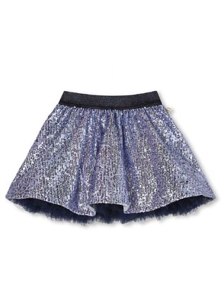 BILLIEBLUSH skirt in blue with sequins and tulle.