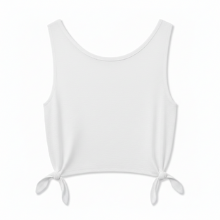 LOSAN sleeveless blouse in ecru color.