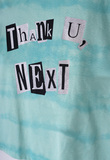 Σετ κολάν κάπρι ΕΒΙΤΑ σε μέντα χρώμα με το λογότυπο "THANK YOU NEXT".