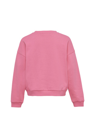 Μπλούζα φούτερ MEXX σε ροζ χρώμα με απλικέ κέντημα.