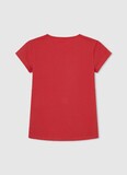 PEPE JEANS blouse in red color with glitter.