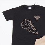 Σετ σορτς TRAX σε μαύρο με μπεζ χρώμα και τύπωμα στο μπροστινό μέρος.