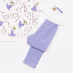 Σετ κολάν TRAX σε εκρού-λιλά χρώμα.