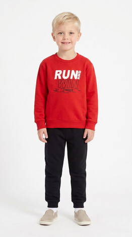 TRAX tracksuit set in red-black.