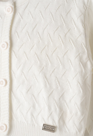 Ζακέτα ΕΒΙΤΑ σε χρώμα λευκό.