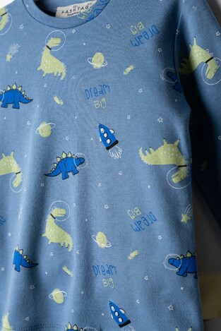 HOMMIES pajamas in dark blue color.