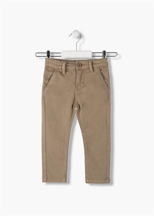 LOSAN fabric pants in beige color.