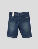 IKKS denim shorts in stonewashed blue.